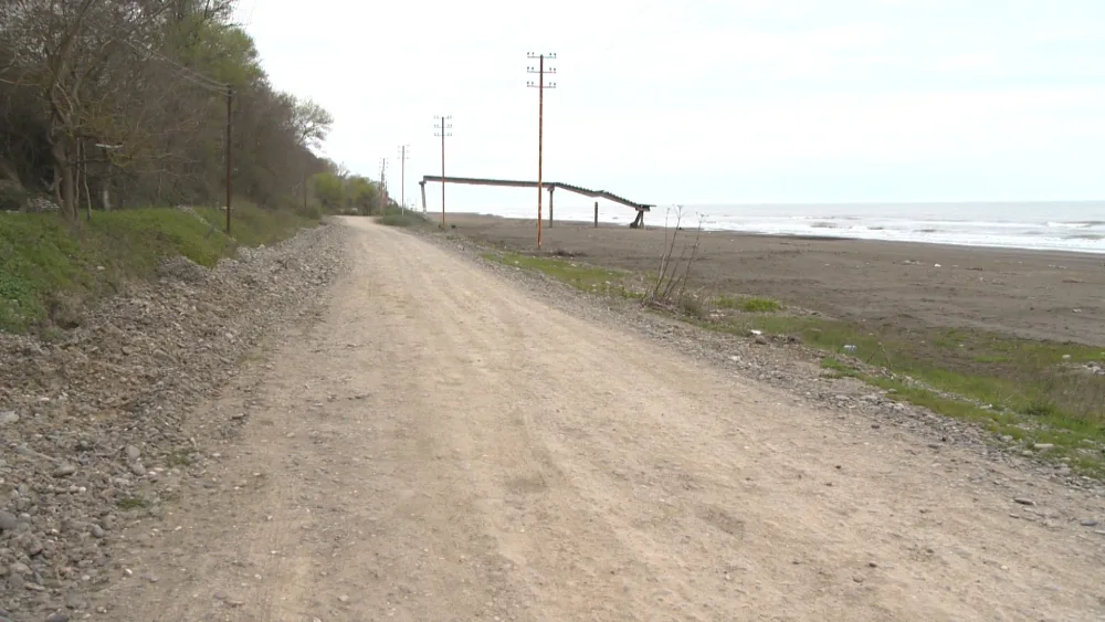 Xudat-Nabran avtomobil yolu təmir olunur - FOTOLAR