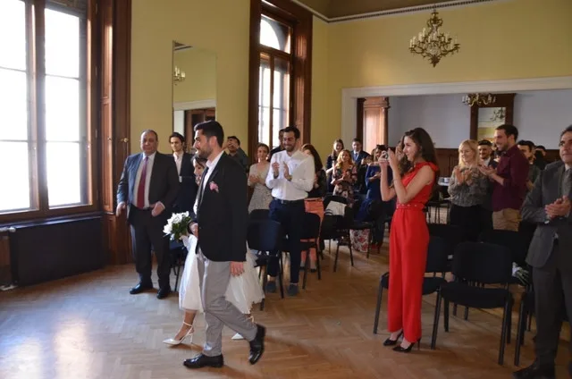 Azərbaycan səfirliyində nikah mərasimi - Foto