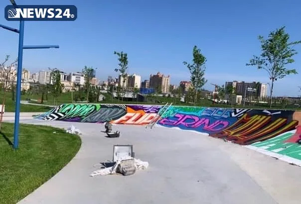 Bakının mərkəzində unikal park salındı - FOTOLAR