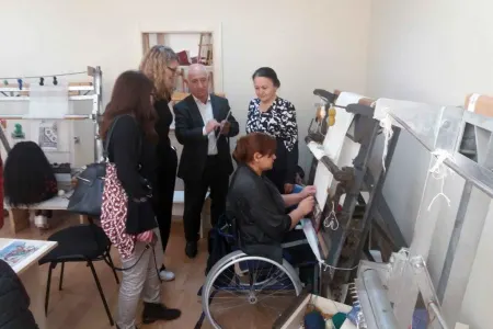 Beynəlxalq ekspert Peşə Reabilitasiya Mərkəzində olub