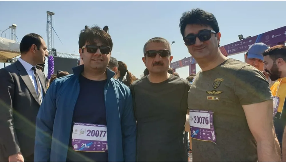 Arzu Əliyeva və Mədət Quliyev məşhurlarla birgə Bakı Marafonunda - FOTO-VİDEO