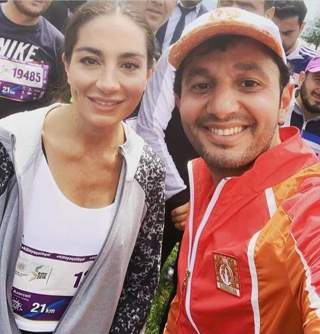 Arzu Əliyeva və Mədət Quliyev məşhurlarla birgə Bakı Marafonunda - FOTO-VİDEO