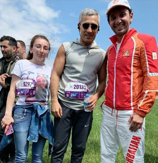 Arzu Əliyeva və Mədət Quliyev məşhurlarla birgə Bakı Marafonunda - FOTO-VİDEO