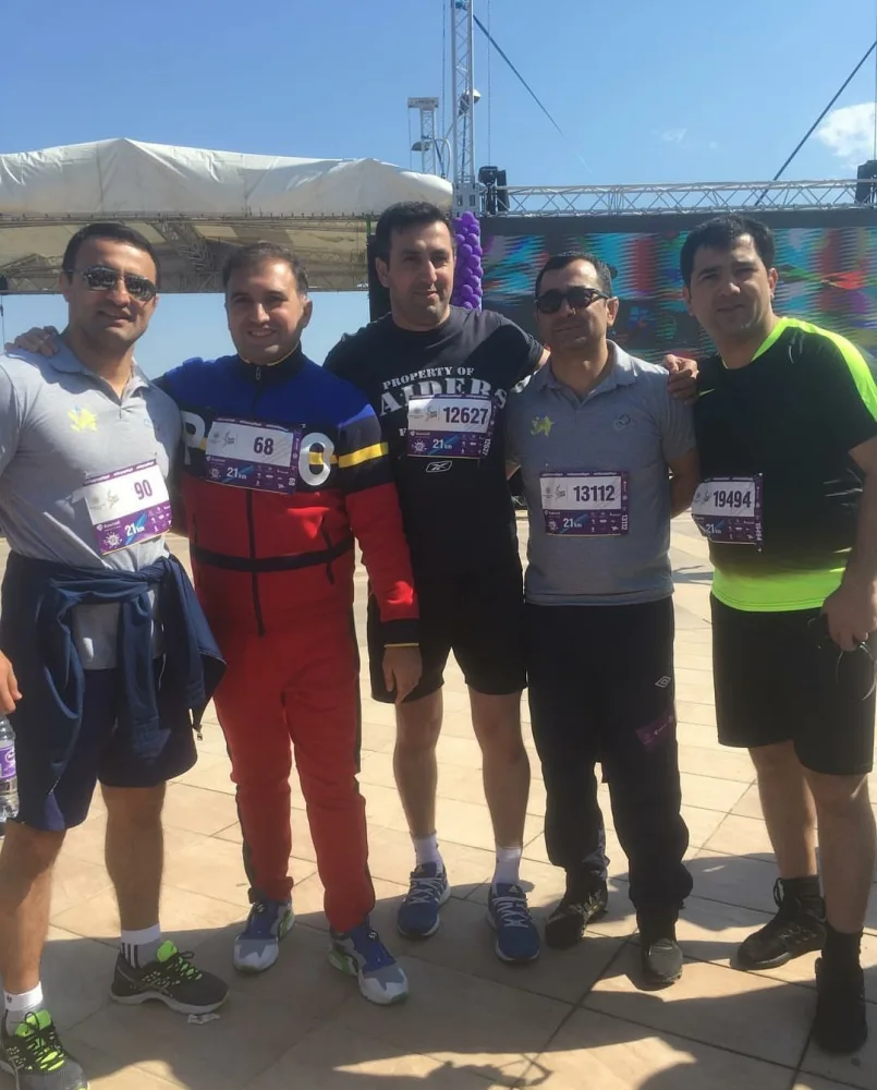 Arzu Əliyeva və Mədət Quliyev məşhurlarla birgə Bakı Marafonunda - FOTO-VİDEO