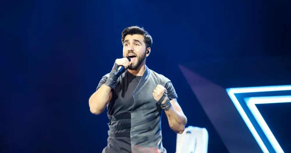 Çingizin "Eurovision" səhnəsində - İLK MƏŞQİ - FOTO - VİDEO