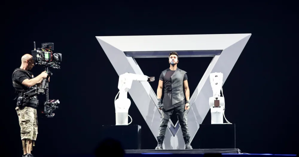 Çingizin "Eurovision" səhnəsində - İLK MƏŞQİ - FOTO - VİDEO