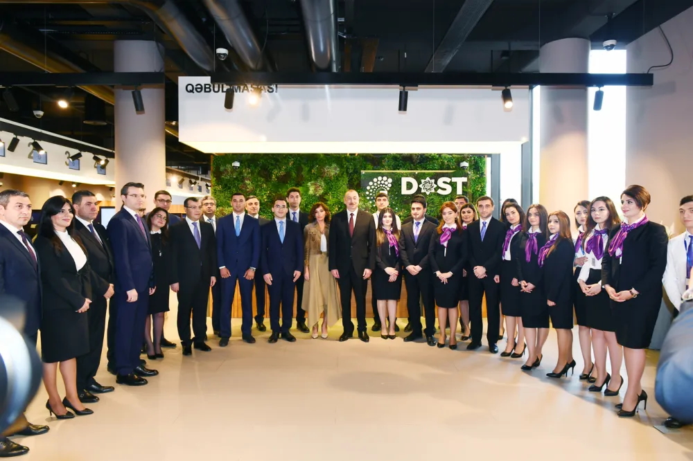 Prezident və xanımı DOST Agentliyinin və ilk DOST mərkəzinin inzibati binasının - AÇILIŞINDA - YENİLƏNİB - FOTOLAR
