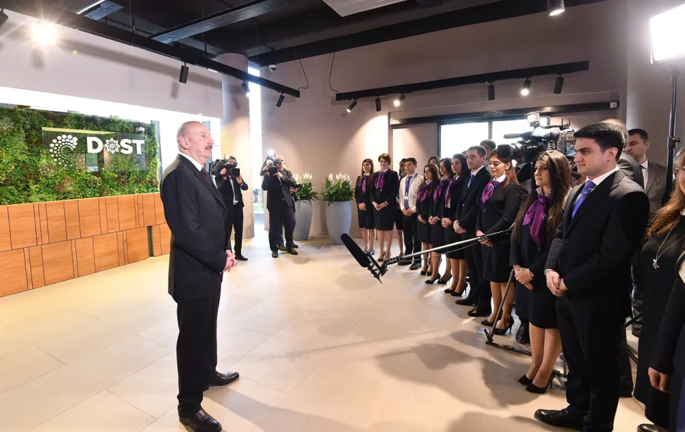 Prezident və xanımı DOST Agentliyinin və ilk DOST mərkəzinin inzibati binasının - AÇILIŞINDA - YENİLƏNİB - FOTOLAR