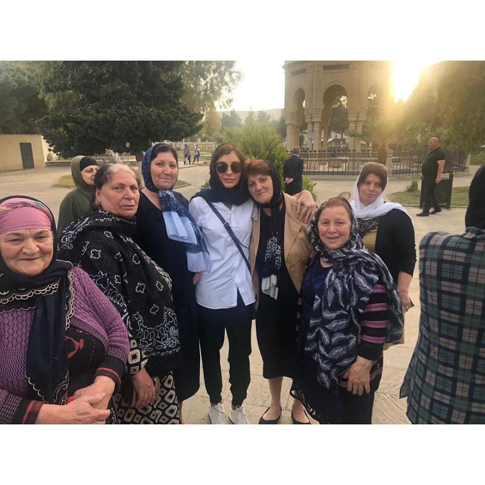 Mehriban Əliyeva ziyarətgahda - FOTO