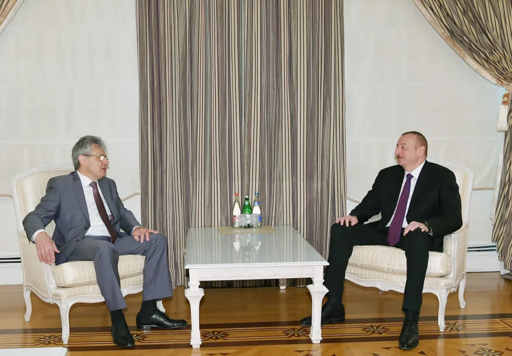 İlham Əliyev Aleksandr Sergeyevi qəbul etdi - FOTO - YENİLƏNİB