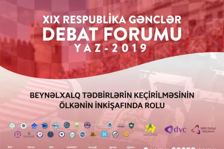 XIX Respublika Gənclər Debat Forumu: Yaz 2019 yekunlaşıb