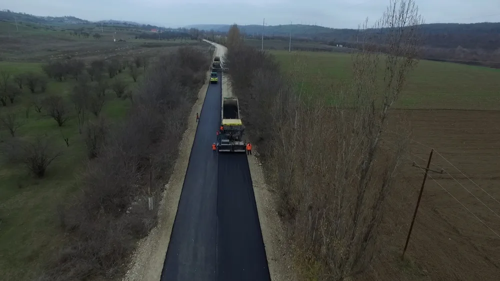 Xınalıq istiqamətində yeni avtomobil yolu inşa edilir - FOTOLAR - ŞAD XƏBƏR