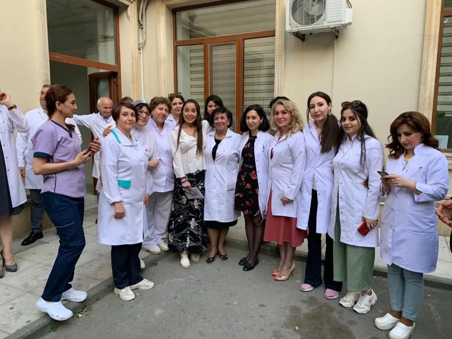 Leyla Əliyeva Elmi-Tədqiqat Hematologiya və Transfuziologiya İnstitutunda - FOTO