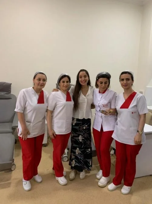 Leyla Əliyeva Elmi-Tədqiqat Hematologiya və Transfuziologiya İnstitutunda - FOTO