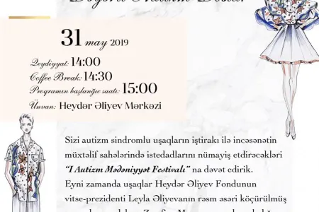 Azərbaycanda ilk dəfə Autizm Mədəniyyət Festivalı keciriləcək - FOTOLAR