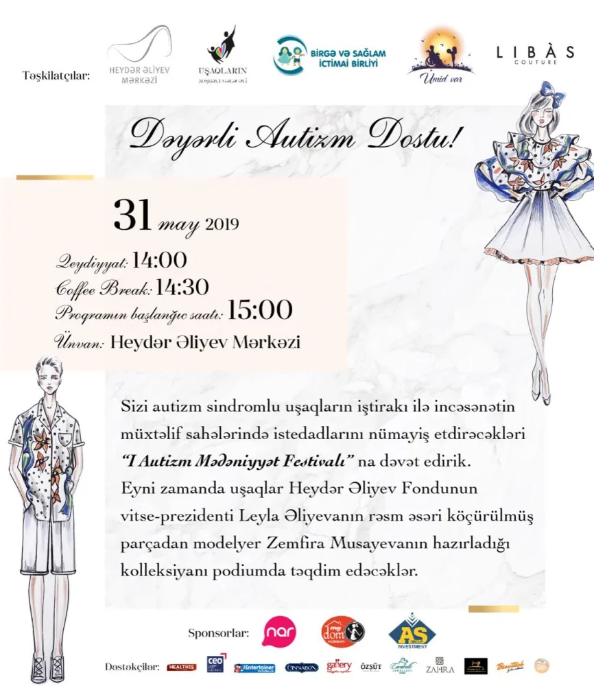 Azərbaycanda ilk dəfə Autizm Mədəniyyət Festivalı keciriləcək - FOTOLAR