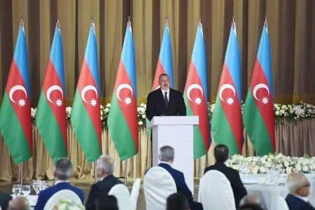 İlham Əliyev: "Biz öz siyasətimizlə bütün bu yalanları darmadağın edirik"