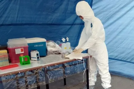 Səyyar sanitar-epidemioloji dəstənin taktiki-xüsusi təlimi keçirilib