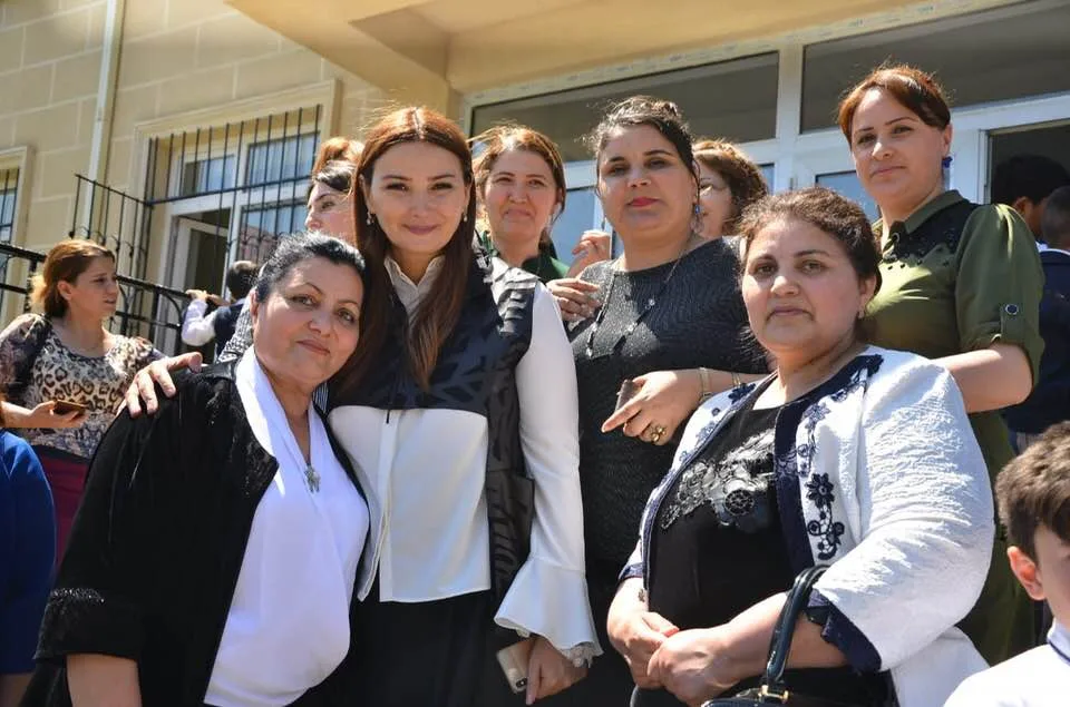 Qənirə Paşayeva Tovuzda sakinlərlə görüşüb - FOTOLAR