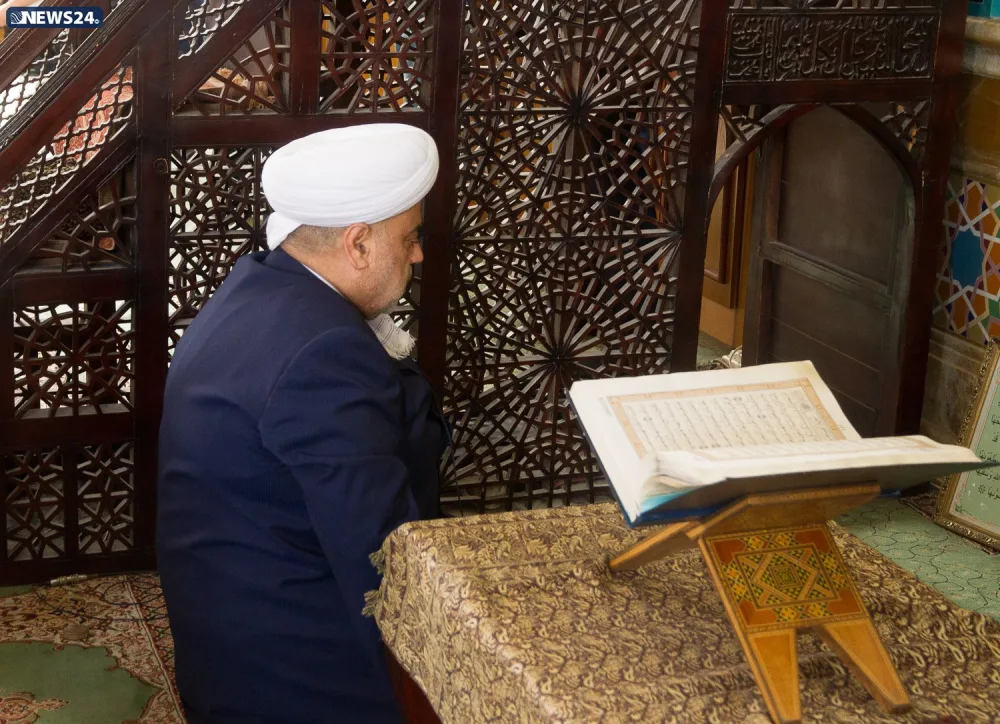 Təzə pir məscidində bayram namazı qılınıb - FOTO VİDEOREPORTAJ - YENİLƏNİB