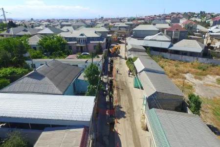 Masazırda mərkəzləşdirilmiş içməli su şəbəkəsi yaradılır - FOTO