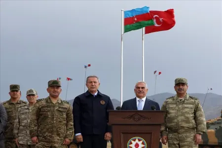 Zakir Həsənov və Hulusi Akar Azərbaycan-Türkiyə birgə təlimini izləyib - FOTOREPORTAJ