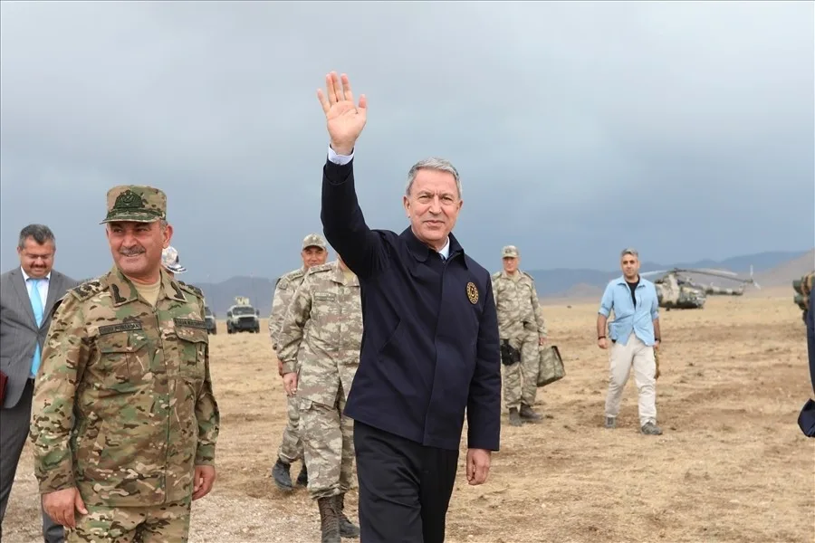 Zakir Həsənov və Hulusi Akar Azərbaycan-Türkiyə birgə təlimini izləyib - FOTOREPORTAJ