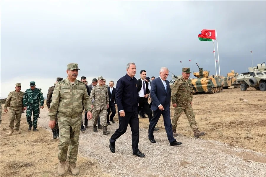 Zakir Həsənov və Hulusi Akar Azərbaycan-Türkiyə birgə təlimini izləyib - FOTOREPORTAJ