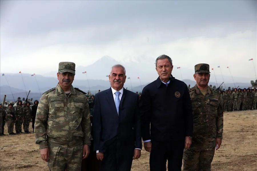 Zakir Həsənov və Hulusi Akar Azərbaycan-Türkiyə birgə təlimini izləyib - FOTOREPORTAJ