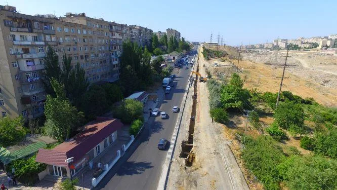 Xətai rayonunda 35 kilometrədək su xətti çəkiləcək - FOTO