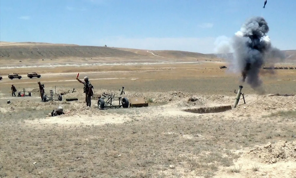 Ümumqoşun poliqonunda təlim keçirilib - FOTO - VİDEO