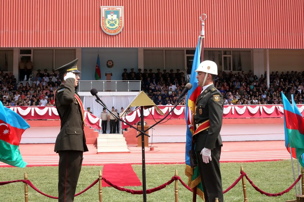 Azərbaycan Ali Hərbi Məktəbində buraxılış mərasimi keçirilib - FOTO