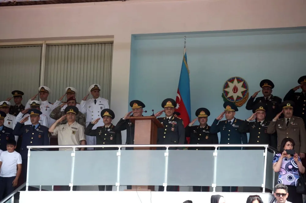 Azərbaycan Ali Hərbi Məktəbində buraxılış mərasimi keçirilib - FOTO