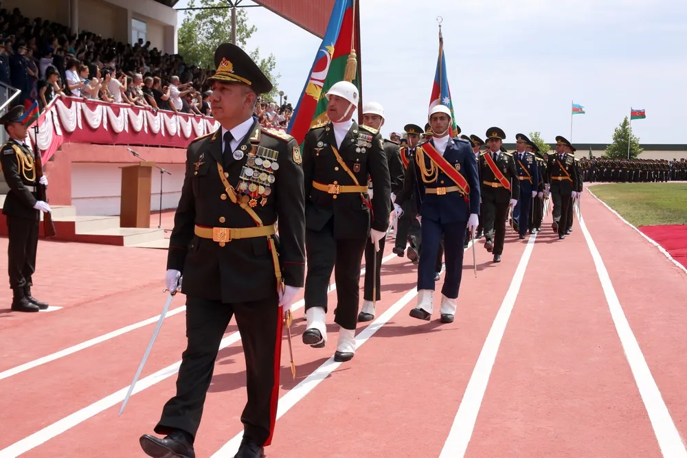 Azərbaycan Ali Hərbi Məktəbində buraxılış mərasimi keçirilib - FOTO