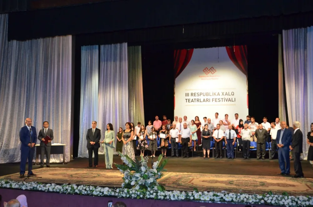 III Respublika Xalq Teatrları Festivalı - BAŞA ÇATIB - FOTO