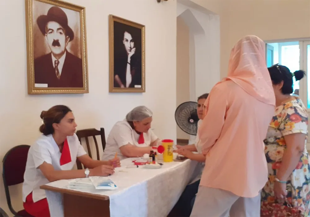 Xaçmazda qanvermə aksiyası keçirilib-FOTO