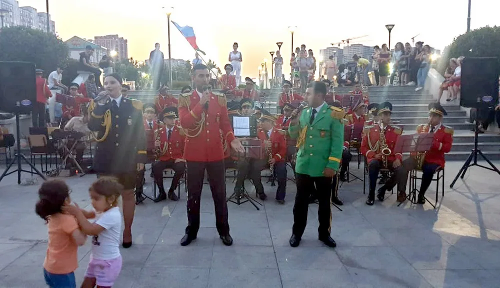 Bakıda hərbi orkestrlərin çıxışları təşkil olunub - FOTO