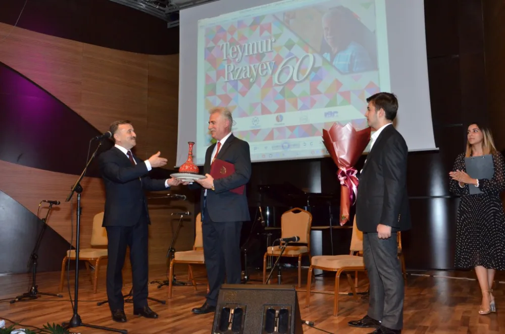 Əməkdar rəssam Teymur Rzayevin 60 illik yubileyi - QEYD OLUNUB - FOTO