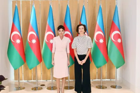 Birinci vitse-prezident UNESCO-nun Baş direktoru ilə görüşüb