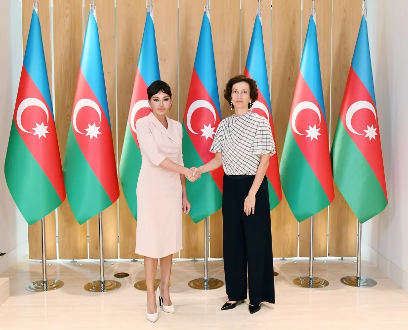 Birinci vitse-prezident UNESCO-nun Baş direktoru ilə görüşüb