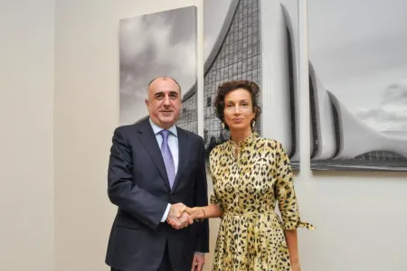 Elmar Məmmədyarov UNESKO-nun Baş direktoru ilə görüşüb
