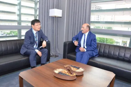 Mədəniyyət naziri UNESKO İcraiyyə Şurasının sədri ilə - GÖRÜŞÜB