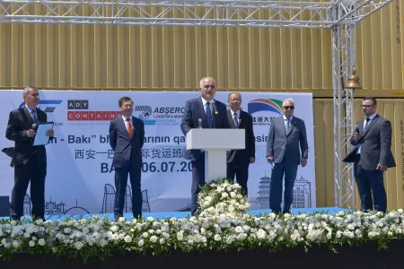 "Sian-Bakı" blok qatarının qarşılanma mərasimi - KEÇİRİLDİ - FOTO