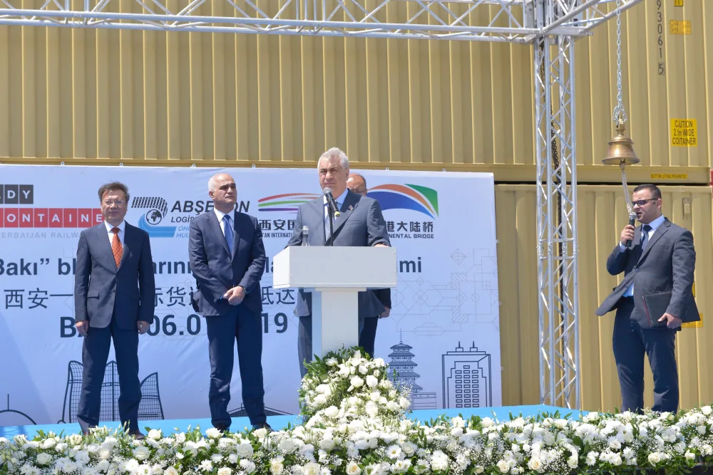 "Sian-Bakı" blok qatarının qarşılanma mərasimi - KEÇİRİLDİ - FOTO