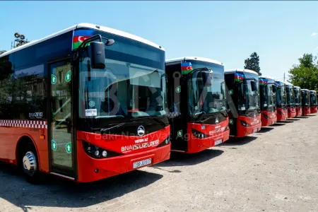 46 nömrəli marşrut "BAKUBUS" OLDU - FOTOLAR