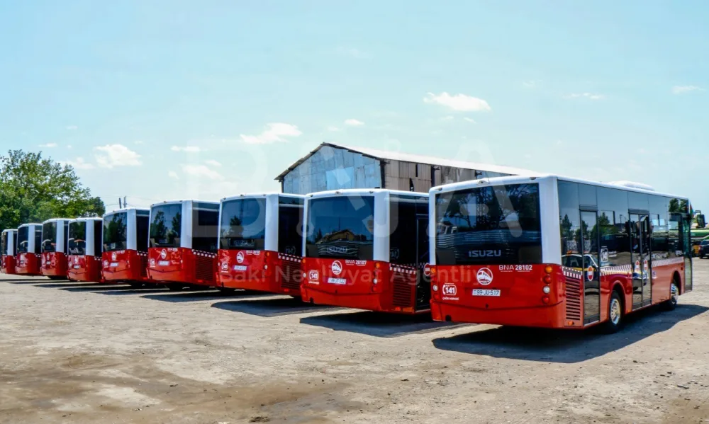 46 nömrəli marşrut "BAKUBUS" OLDU - FOTOLAR