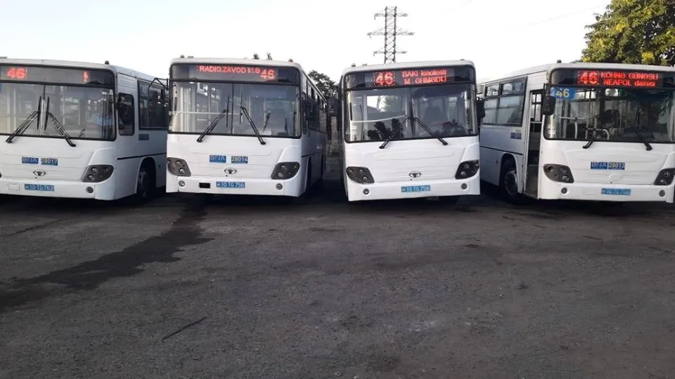 46 nömrəli marşrut "BAKUBUS" OLDU - FOTOLAR