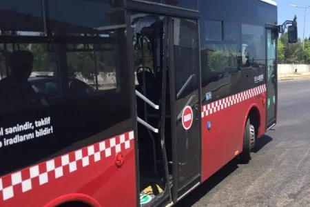 Bakıda istismara verilən təzə avtobusun 1 gün sonrakı HALI - – FOTO