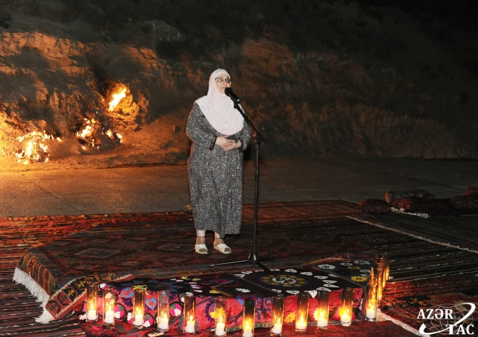 Leyla Əliyeva “Yanardağ” Qoruğunda keçirilən yoqa və poeziya axşamında - İŞTİRAK EDİB - FOTO - VİDEO