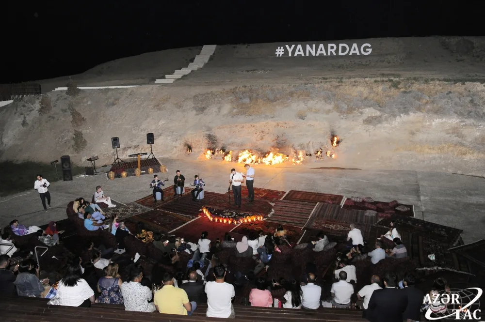 Leyla Əliyeva “Yanardağ” Qoruğunda keçirilən yoqa və poeziya axşamında - İŞTİRAK EDİB - FOTO - VİDEO